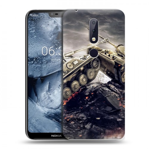 Дизайнерский пластиковый чехол для Nokia 6.1 Plus Танки