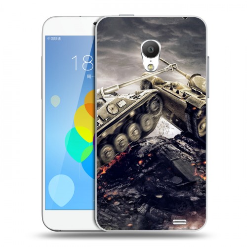 Дизайнерский силиконовый чехол для  Meizu MX3 Танки