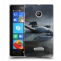 Дизайнерский пластиковый чехол для Microsoft Lumia 435 Танки