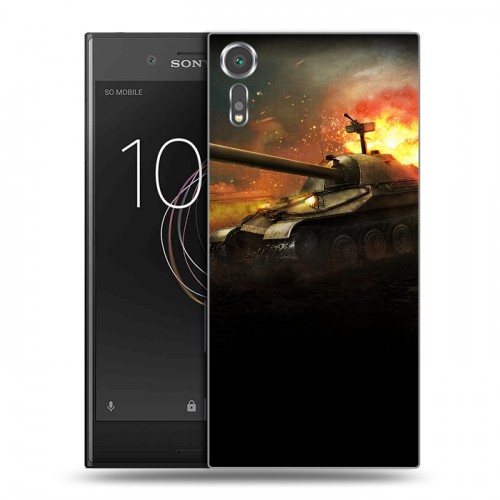 Дизайнерский пластиковый чехол для Sony Xperia XZs Танки