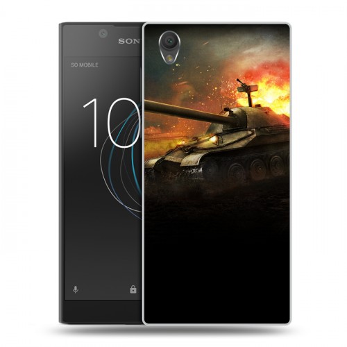 Дизайнерский пластиковый чехол для Sony Xperia L1 Танки