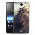 Дизайнерский пластиковый чехол для Sony Xperia TX Танки