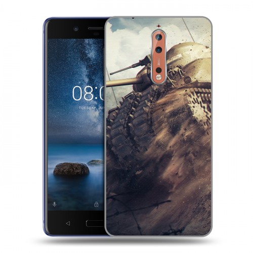 Дизайнерский пластиковый чехол для Nokia 8 Танки