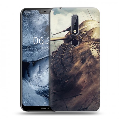 Дизайнерский силиконовый чехол для Nokia 6.1 Plus Танки