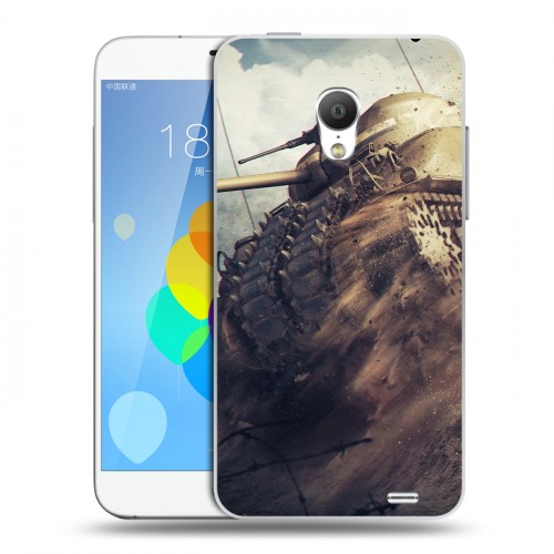 Дизайнерский силиконовый чехол для  Meizu MX3 Танки