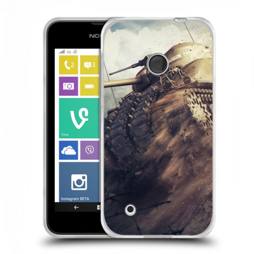 Дизайнерский пластиковый чехол для Nokia Lumia 530 Танки