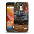 Дизайнерский пластиковый чехол для ZTE Blade X5 Танки