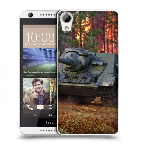 Дизайнерский силиконовый чехол для HTC Desire 626 Танки