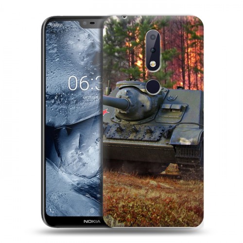 Дизайнерский пластиковый чехол для Nokia 6.1 Plus Танки