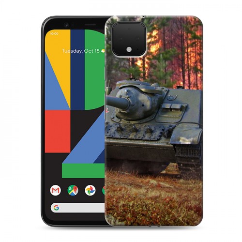 Дизайнерский пластиковый чехол для Google Pixel 4 Танки