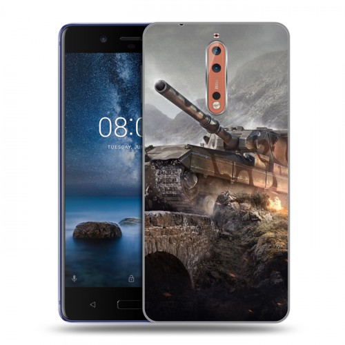 Дизайнерский пластиковый чехол для Nokia 8 Танки