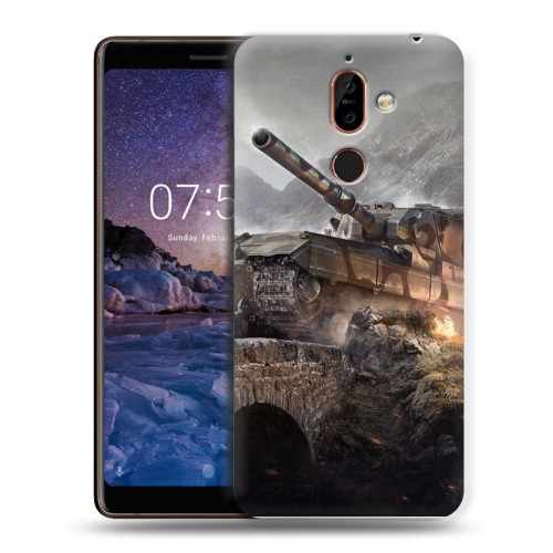 Дизайнерский пластиковый чехол для Nokia 7 Plus Танки