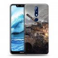 Дизайнерский пластиковый чехол для Nokia 5.1 Plus Танки