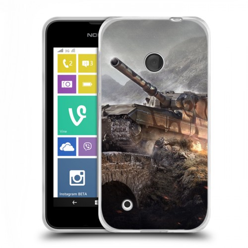 Дизайнерский пластиковый чехол для Nokia Lumia 530 Танки