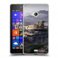 Дизайнерский пластиковый чехол для Microsoft Lumia 540 Танки