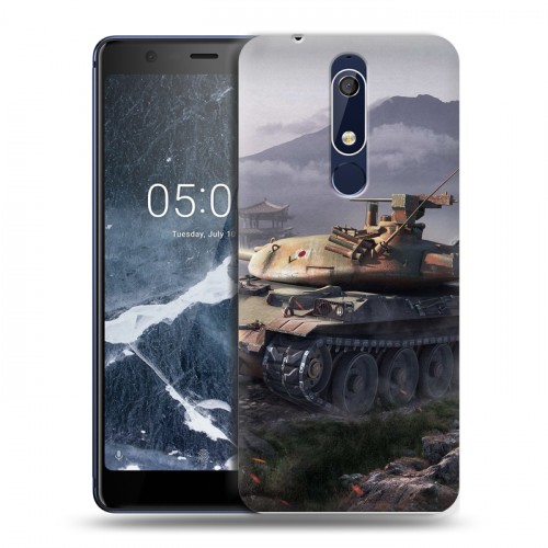 Дизайнерский пластиковый чехол для Nokia 5.1 Танки