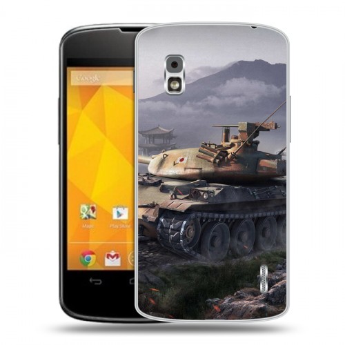 Дизайнерский пластиковый чехол для LG Google Nexus 4 Танки