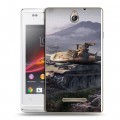 Дизайнерский пластиковый чехол для Sony Xperia E Танки