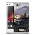 Дизайнерский пластиковый чехол для Sony Xperia L Танки