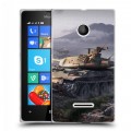 Дизайнерский пластиковый чехол для Microsoft Lumia 435 Танки