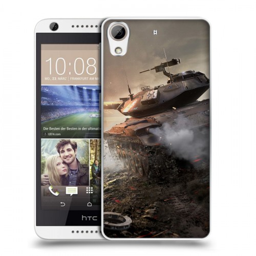 Дизайнерский силиконовый чехол для HTC Desire 626 Танки