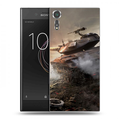 Дизайнерский пластиковый чехол для Sony Xperia XZs Танки