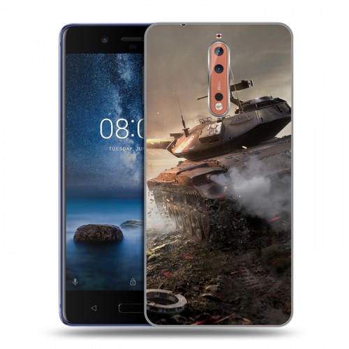 Дизайнерский пластиковый чехол для Nokia 8 Танки