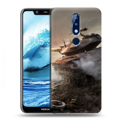 Дизайнерский силиконовый чехол для Nokia 5.1 Plus Танки