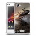 Дизайнерский пластиковый чехол для Sony Xperia L Танки