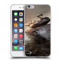 Дизайнерский силиконовый чехол для Iphone 6 Plus/6s Plus Танки