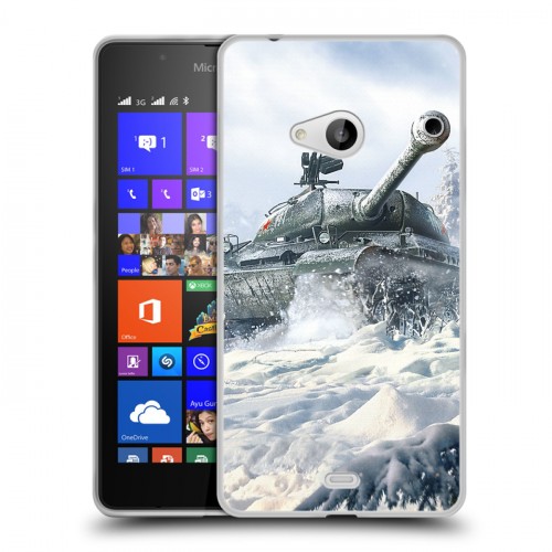 Дизайнерский пластиковый чехол для Microsoft Lumia 540 Танки