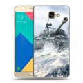 Дизайнерский силиконовый чехол для Samsung Galaxy A9 Танки