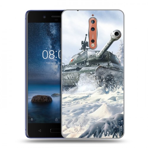 Дизайнерский пластиковый чехол для Nokia 8 Танки