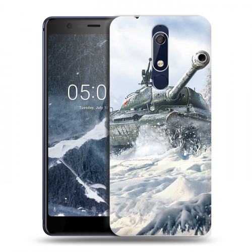 Дизайнерский пластиковый чехол для Nokia 5.1 Танки