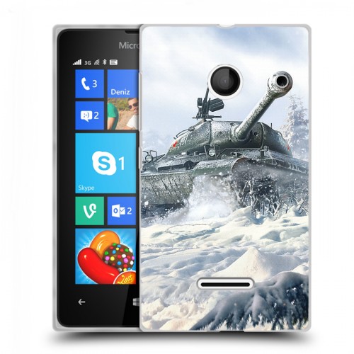 Дизайнерский пластиковый чехол для Microsoft Lumia 435 Танки