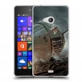 Дизайнерский пластиковый чехол для Microsoft Lumia 540 Танки