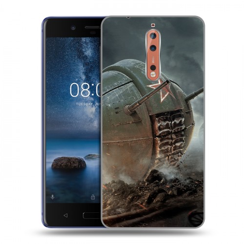 Дизайнерский пластиковый чехол для Nokia 8 Танки