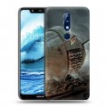 Дизайнерский пластиковый чехол для Nokia 5.1 Plus Танки