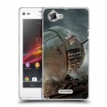 Дизайнерский пластиковый чехол для Sony Xperia L Танки