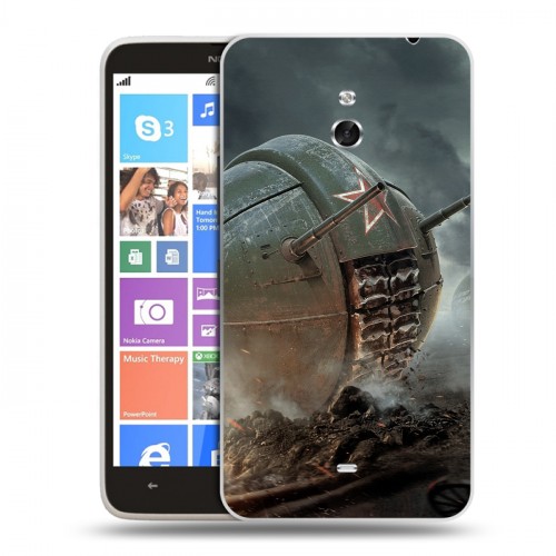 Дизайнерский пластиковый чехол для Nokia Lumia 1320 Танки