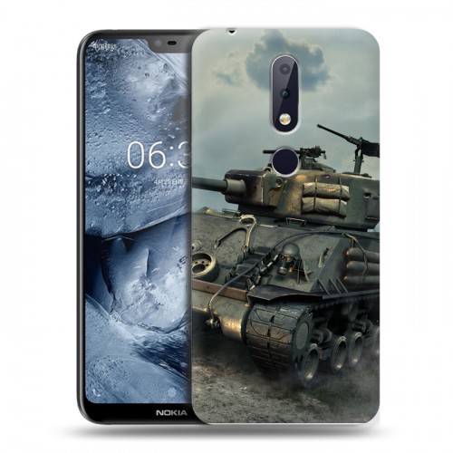 Дизайнерский силиконовый чехол для Nokia 6.1 Plus Танки