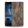 Дизайнерский пластиковый чехол для Nokia 8 Текстуры мехов