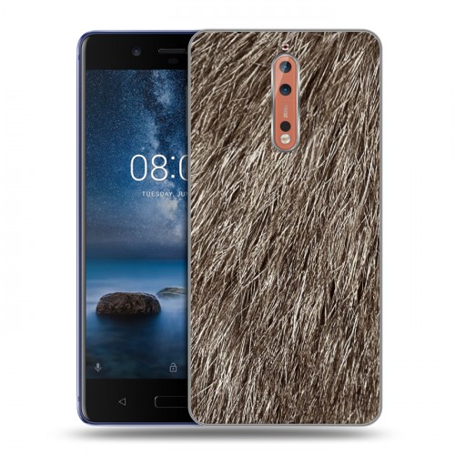 Дизайнерский пластиковый чехол для Nokia 8 Текстуры мехов