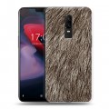 Дизайнерский пластиковый чехол для OnePlus 6 Текстуры мехов