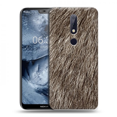 Дизайнерский пластиковый чехол для Nokia 6.1 Plus Текстуры мехов