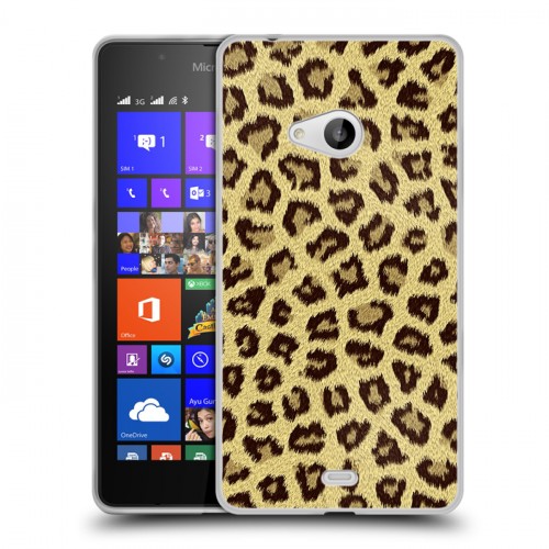 Дизайнерский пластиковый чехол для Microsoft Lumia 540 Текстуры мехов