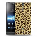 Дизайнерский пластиковый чехол для Sony Xperia S Текстуры мехов