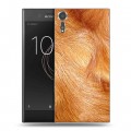 Дизайнерский пластиковый чехол для Sony Xperia XZs Текстуры мехов