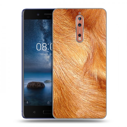 Дизайнерский пластиковый чехол для Nokia 8 Текстуры мехов