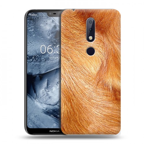 Дизайнерский пластиковый чехол для Nokia 6.1 Plus Текстуры мехов